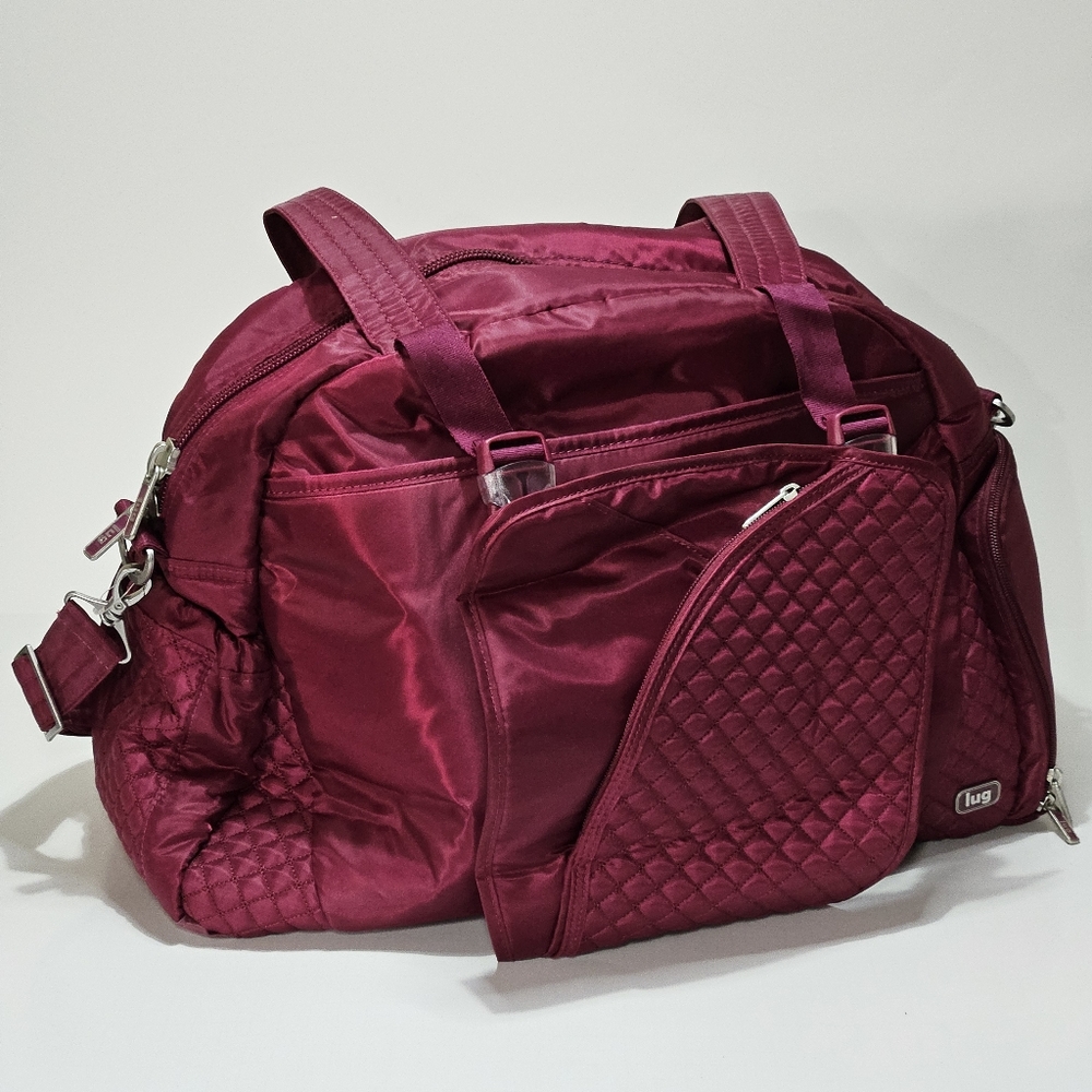 Lug Quilted Burgundy Women's Bag